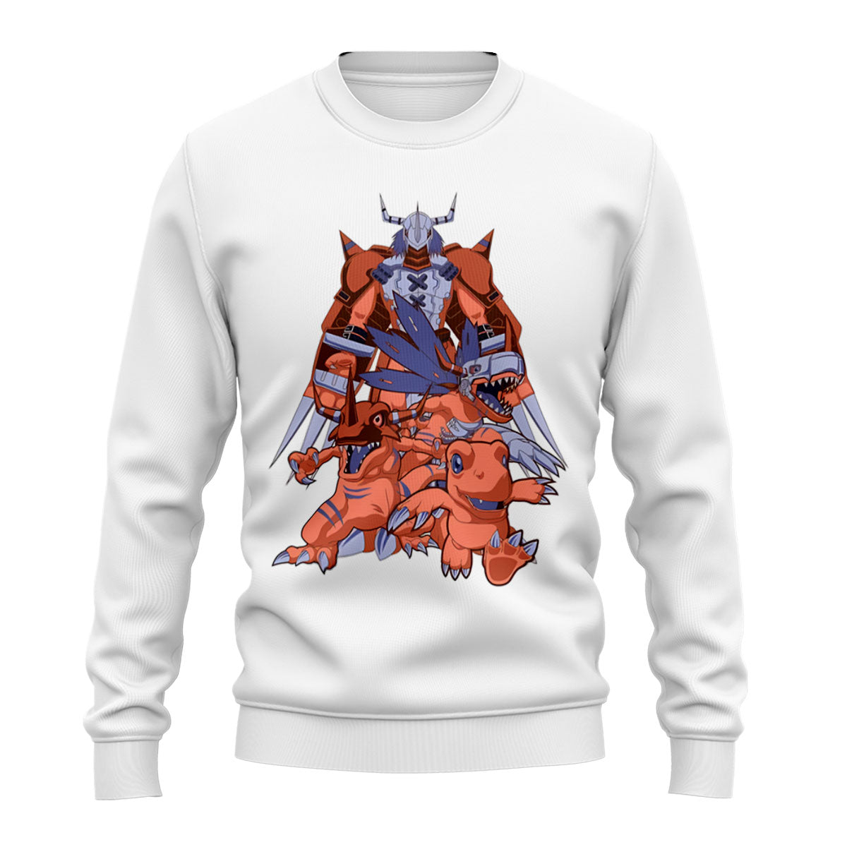 Digimon Adventure Agumon Evolution Squad White Anime Apparel