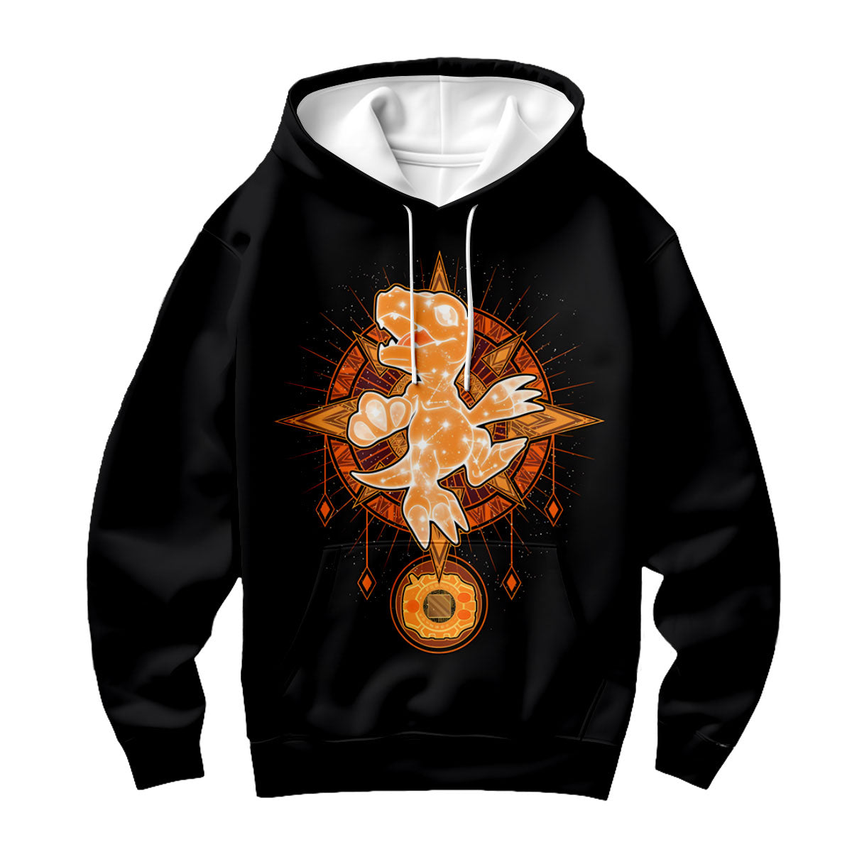 Digimon Adventure Agumon Orange With Starry Sky Pattern Anime Apparel