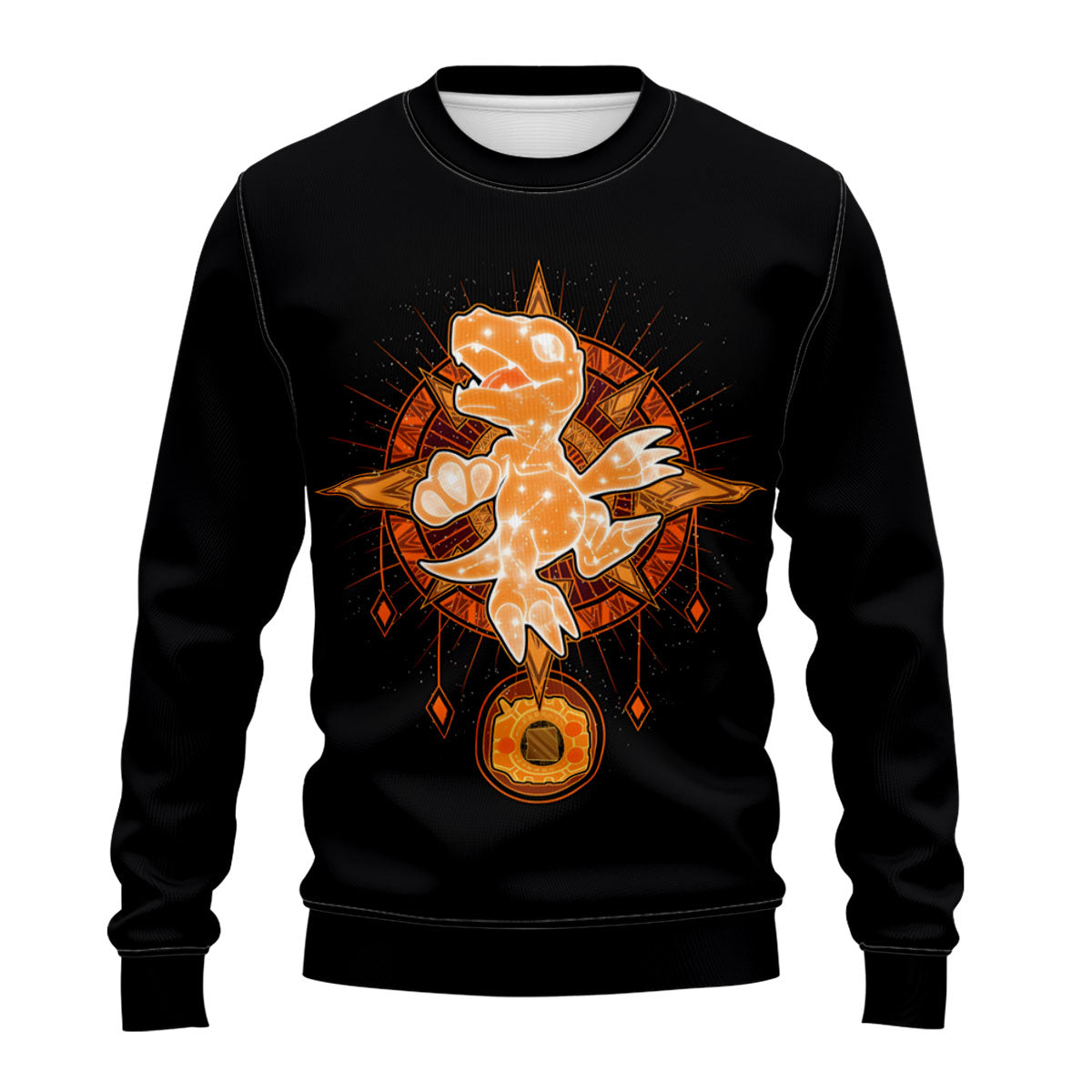 Digimon Adventure Agumon Orange With Starry Sky Pattern Anime Apparel