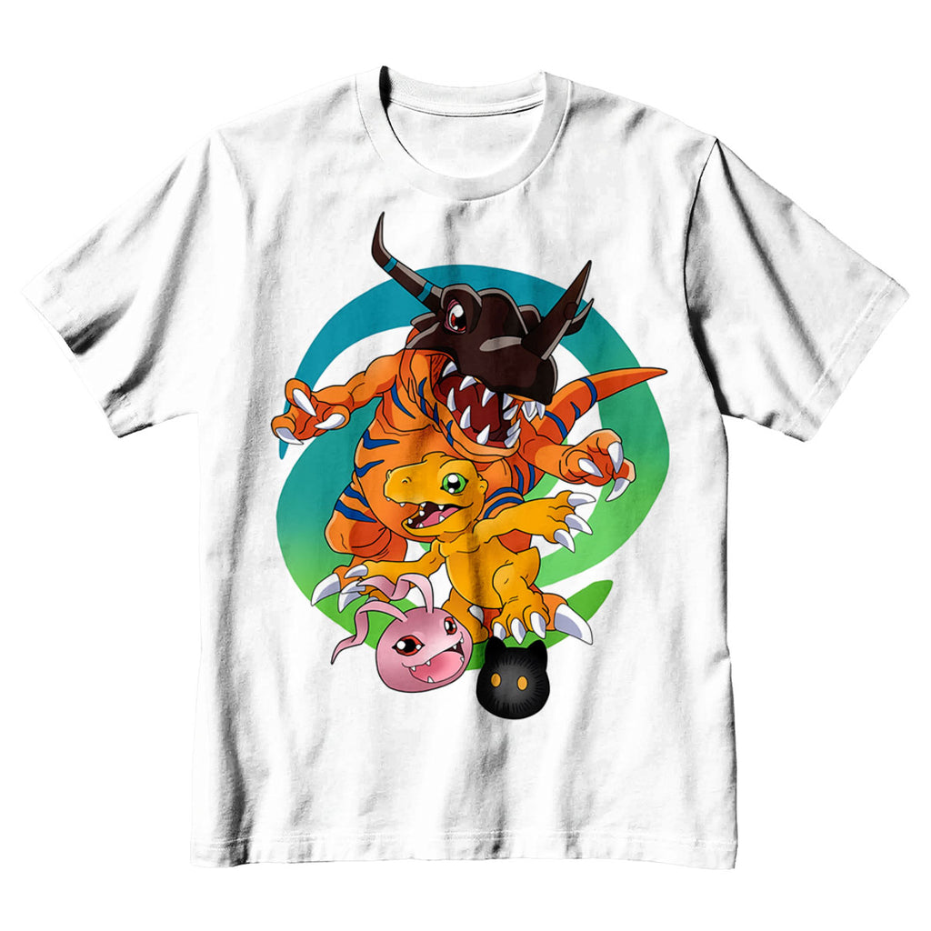 Digimon Adventure Agumon Showcasing Diverse Evolution Forms Digimon Anime Apparel