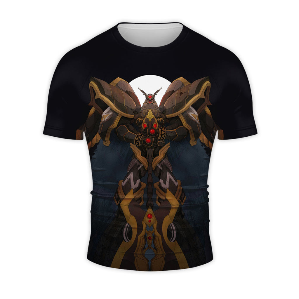 Digimon Adventure Alphamon Standing Before Dark Moon Anime Apparel