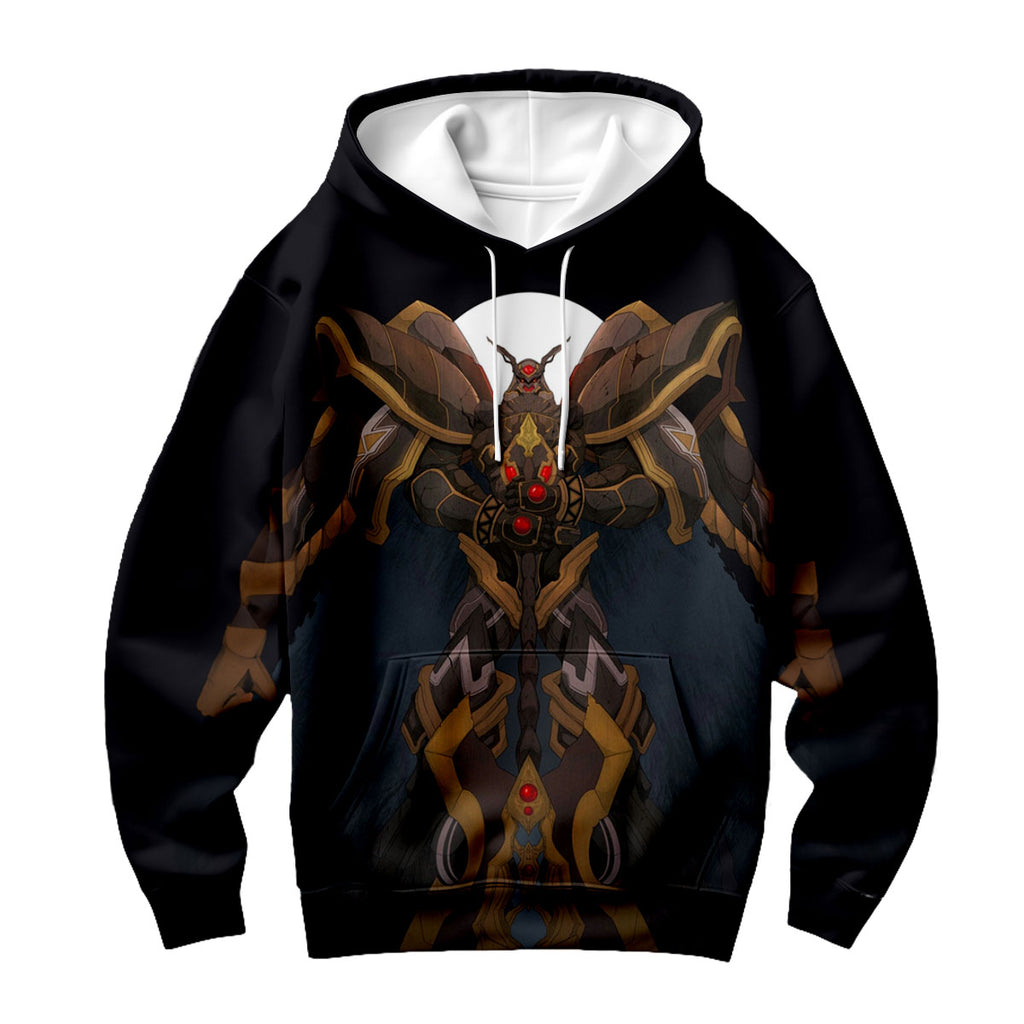 Digimon Adventure Alphamon Standing Before Dark Moon Anime Apparel