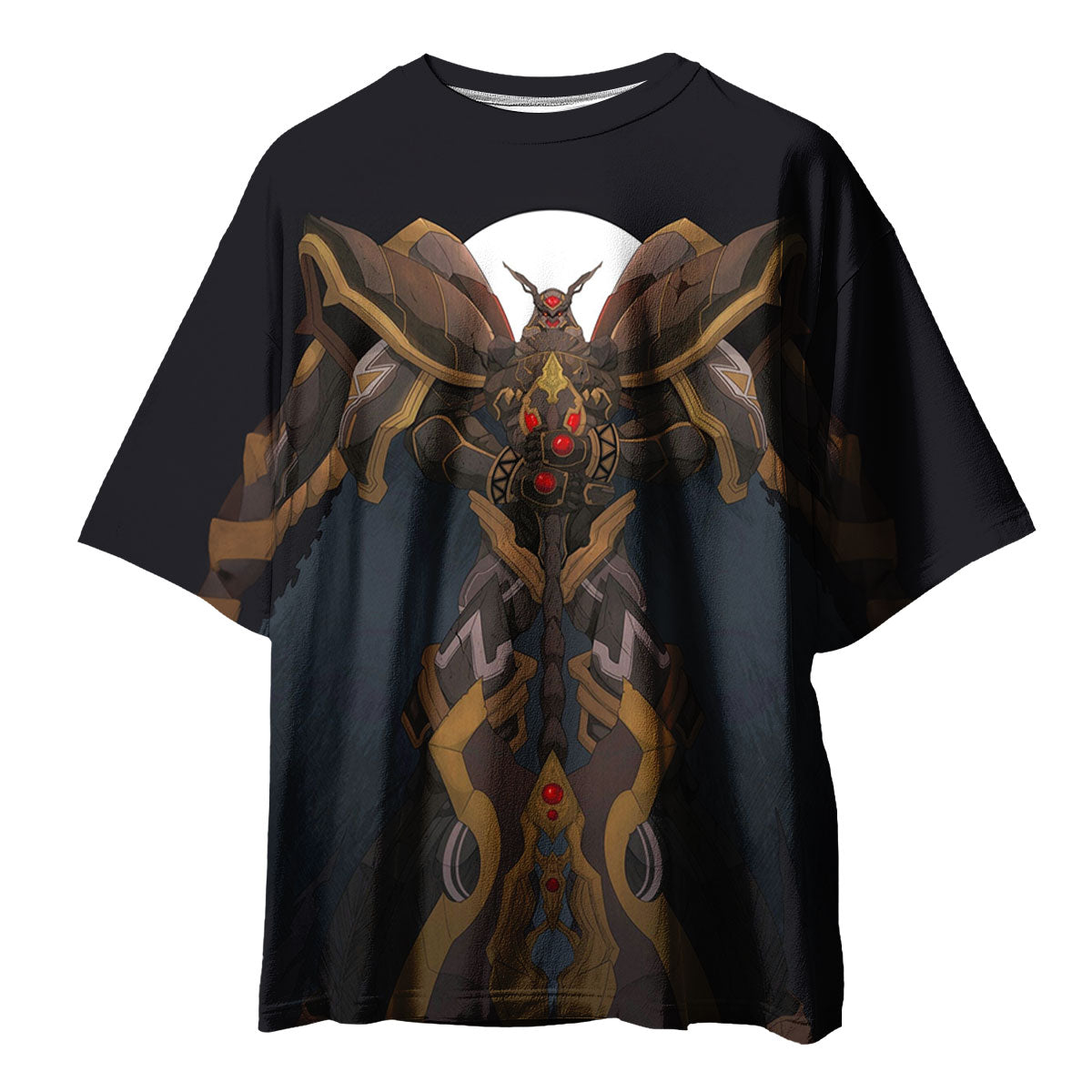 Digimon Adventure Alphamon Standing Before Dark Moon Anime Apparel
