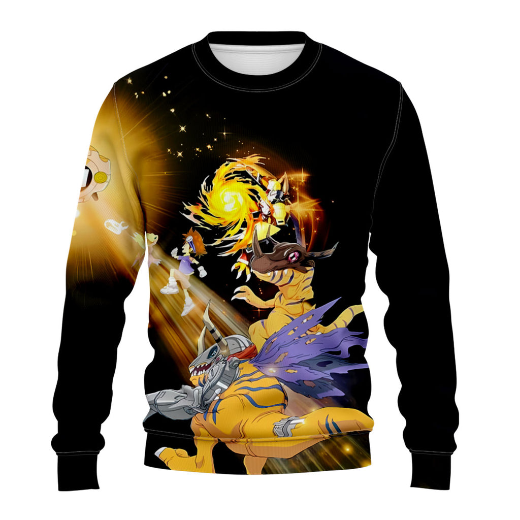 Digimon Adventure Ancientbeast Of Light Courage Evolving In Battle Anime Apparel