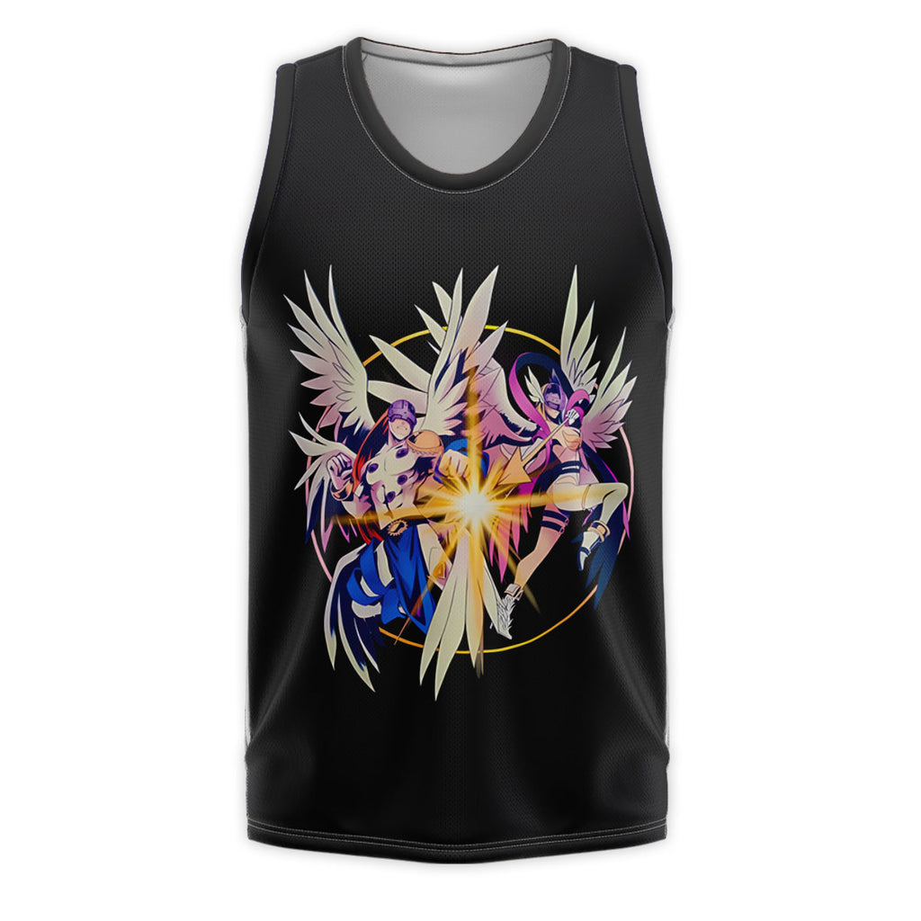 Digimon Adventure Angemon And Angewomon Shining Black Burst Anime Apparel