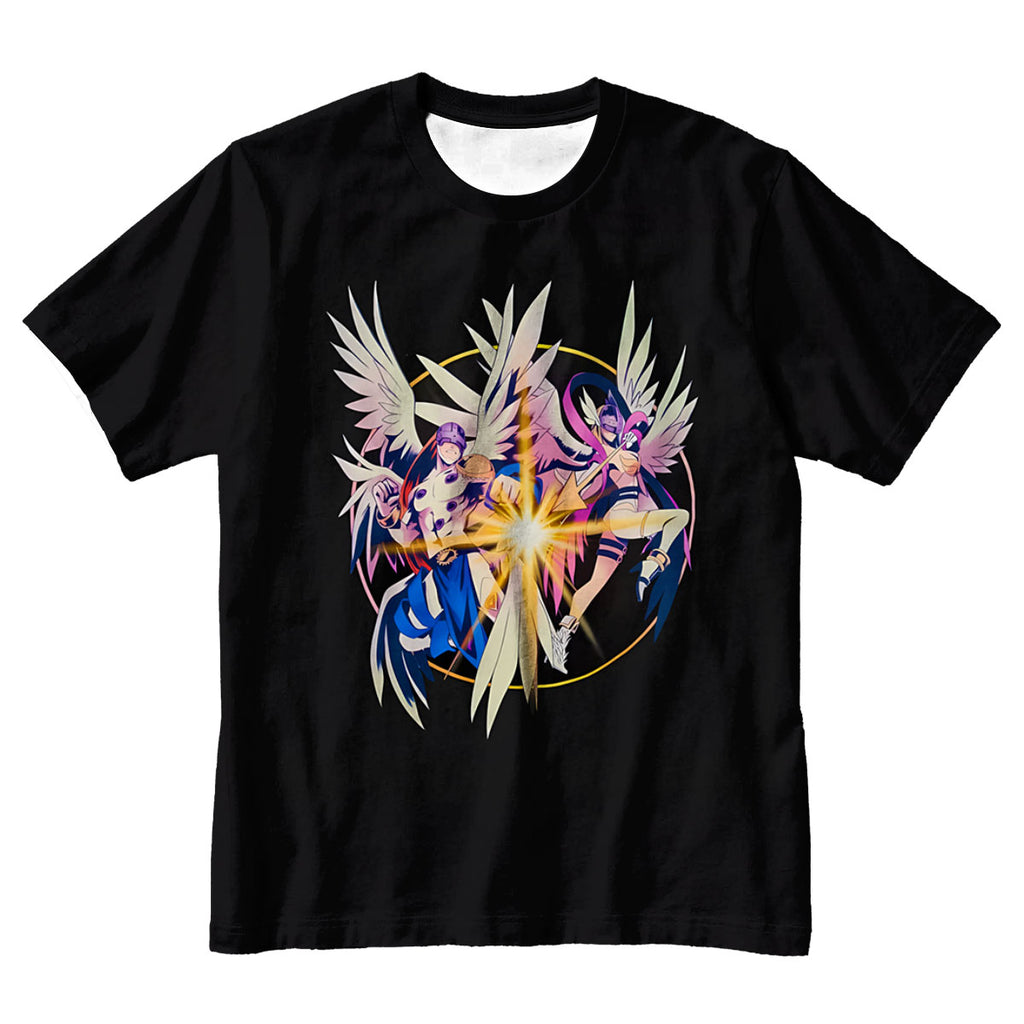 Digimon Adventure Angemon And Angewomon Shining Black Burst Anime Apparel