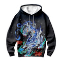 Digimon Adventure Garurumon Blue And White Mechanical Wolf Anime Apparel