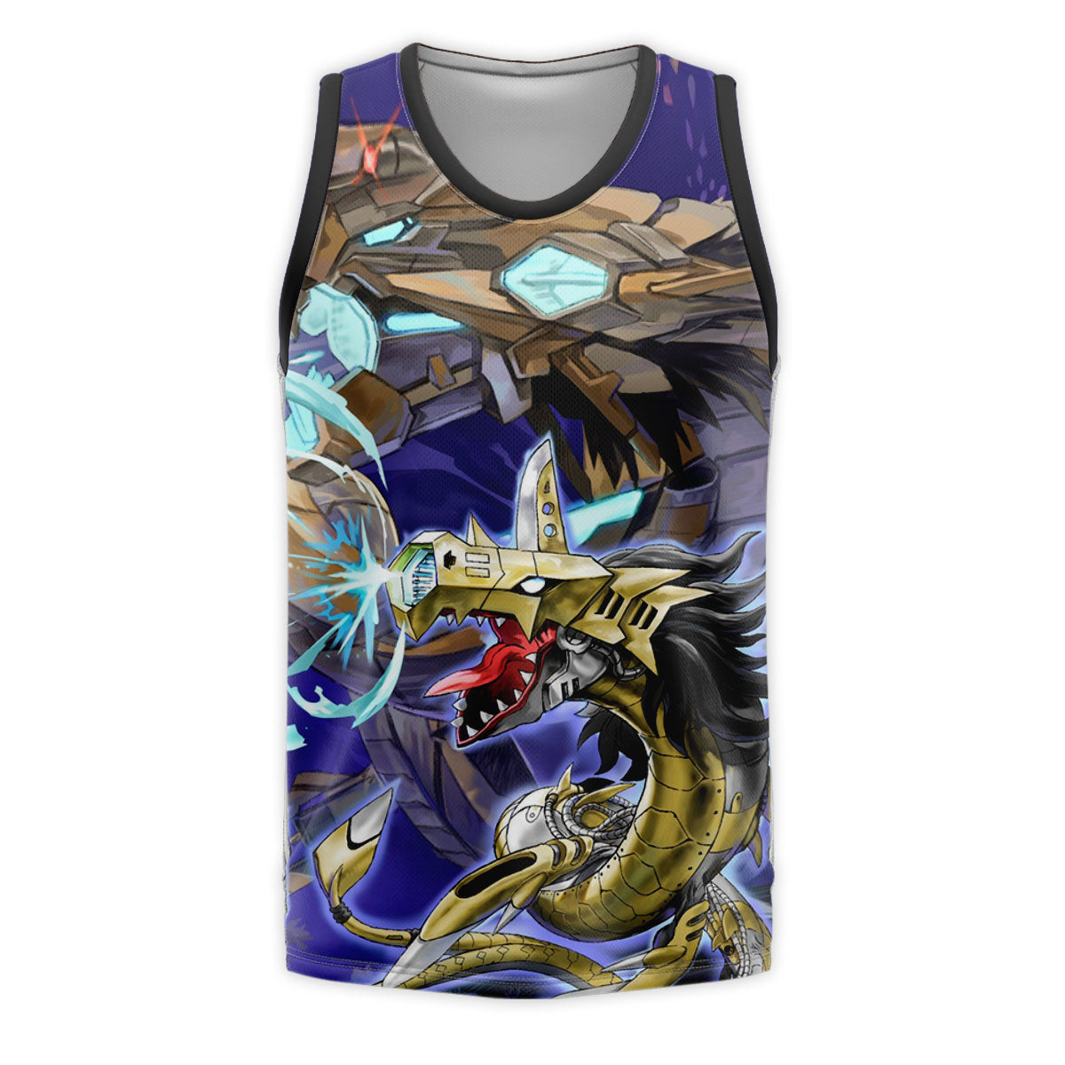 Digimon Adventure Gigaseadramon Attacking Metal Seadramon Battle Anime Apparel