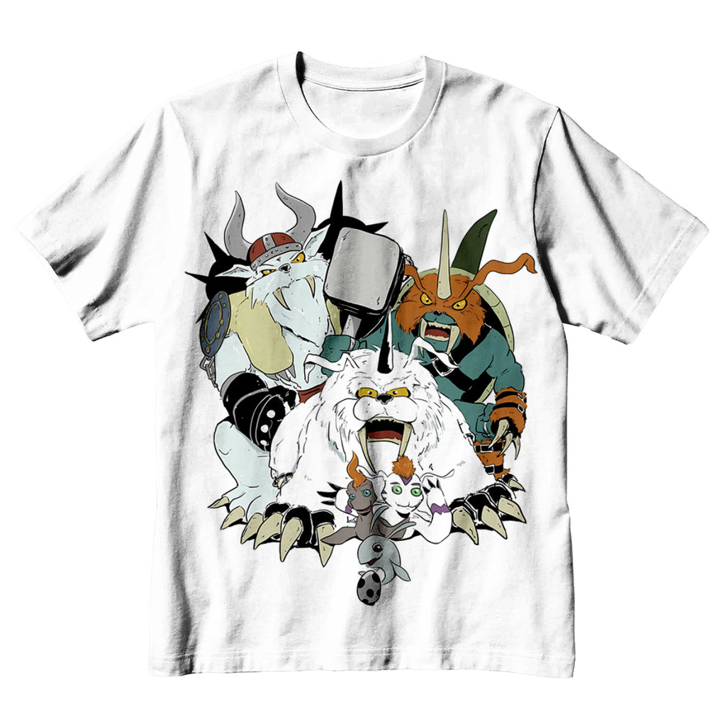 Digimon Adventure Gomamon Evolution Squad White Anime Apparel