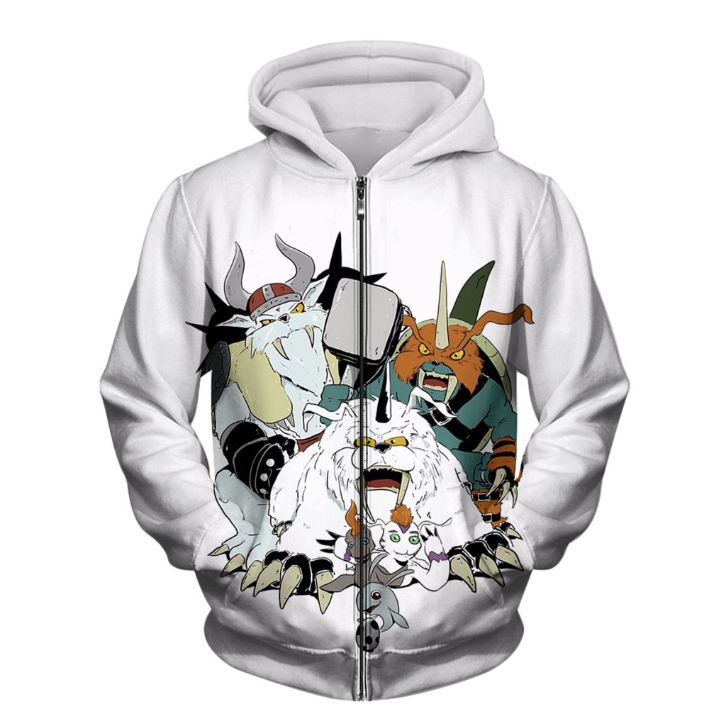 Digimon Adventure Gomamon Evolution Squad White Anime Apparel