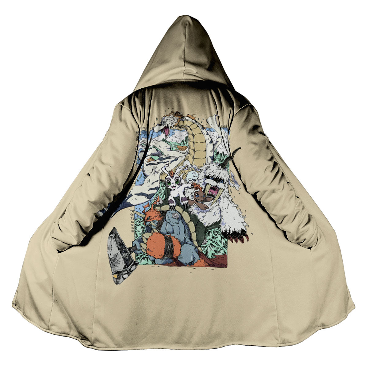 Digimon Adventure Gomamon Ikkakumon Vibrant Multicolored Illustration Anime Apparel