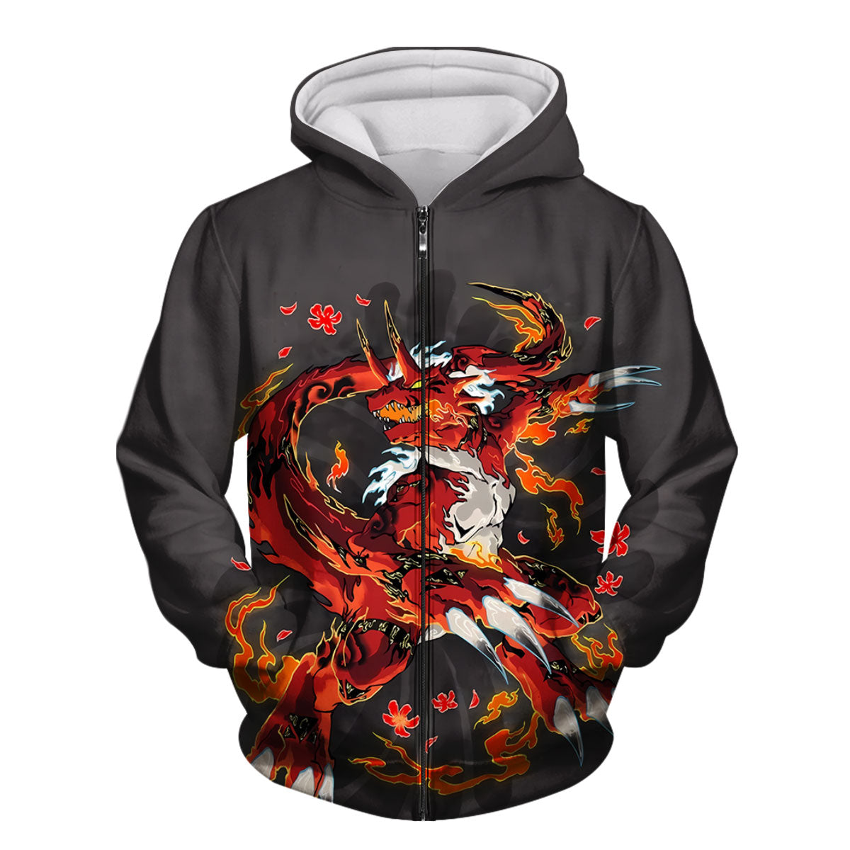 Digimon Adventure Growmon Engulfed In Flames Anime Apparel