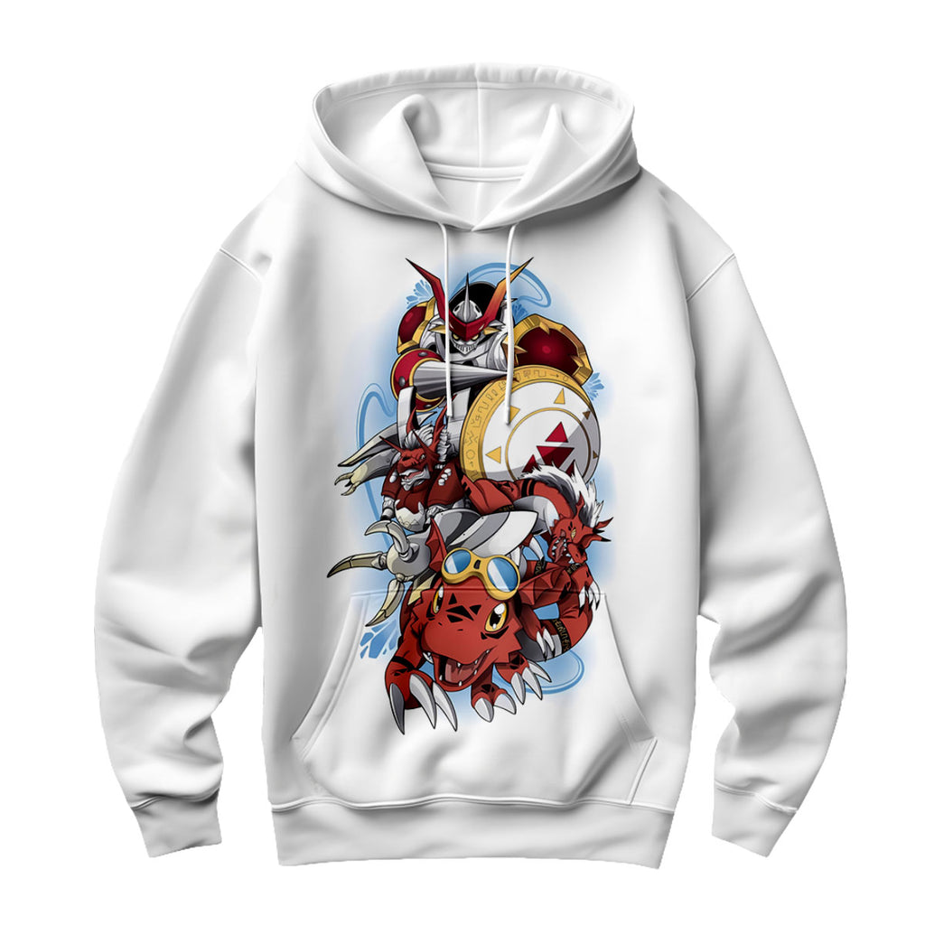 Digimon Adventure Guilmon Blue Evolution Line Anime Apparel