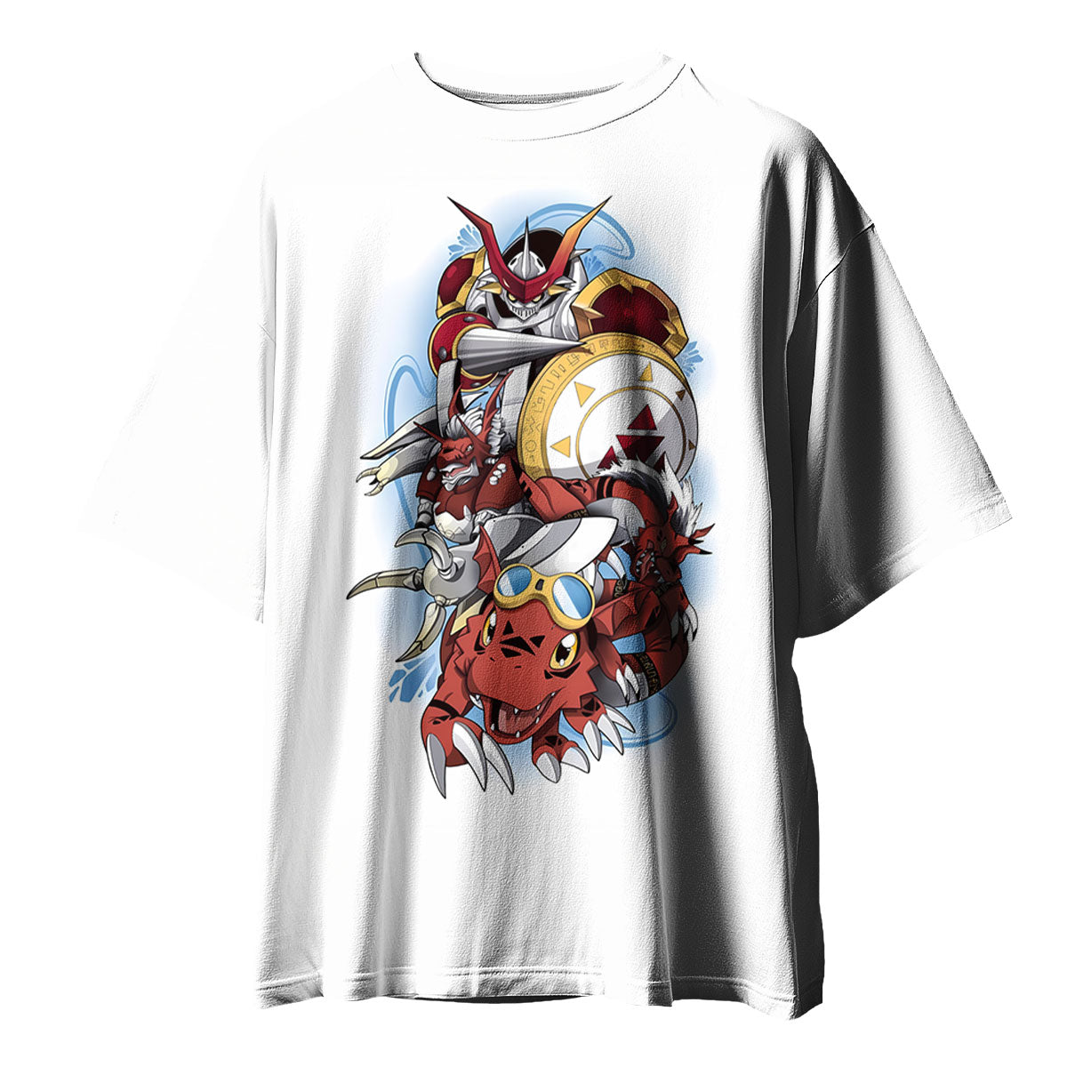 Digimon Adventure Guilmon Blue Evolution Line Anime Apparel