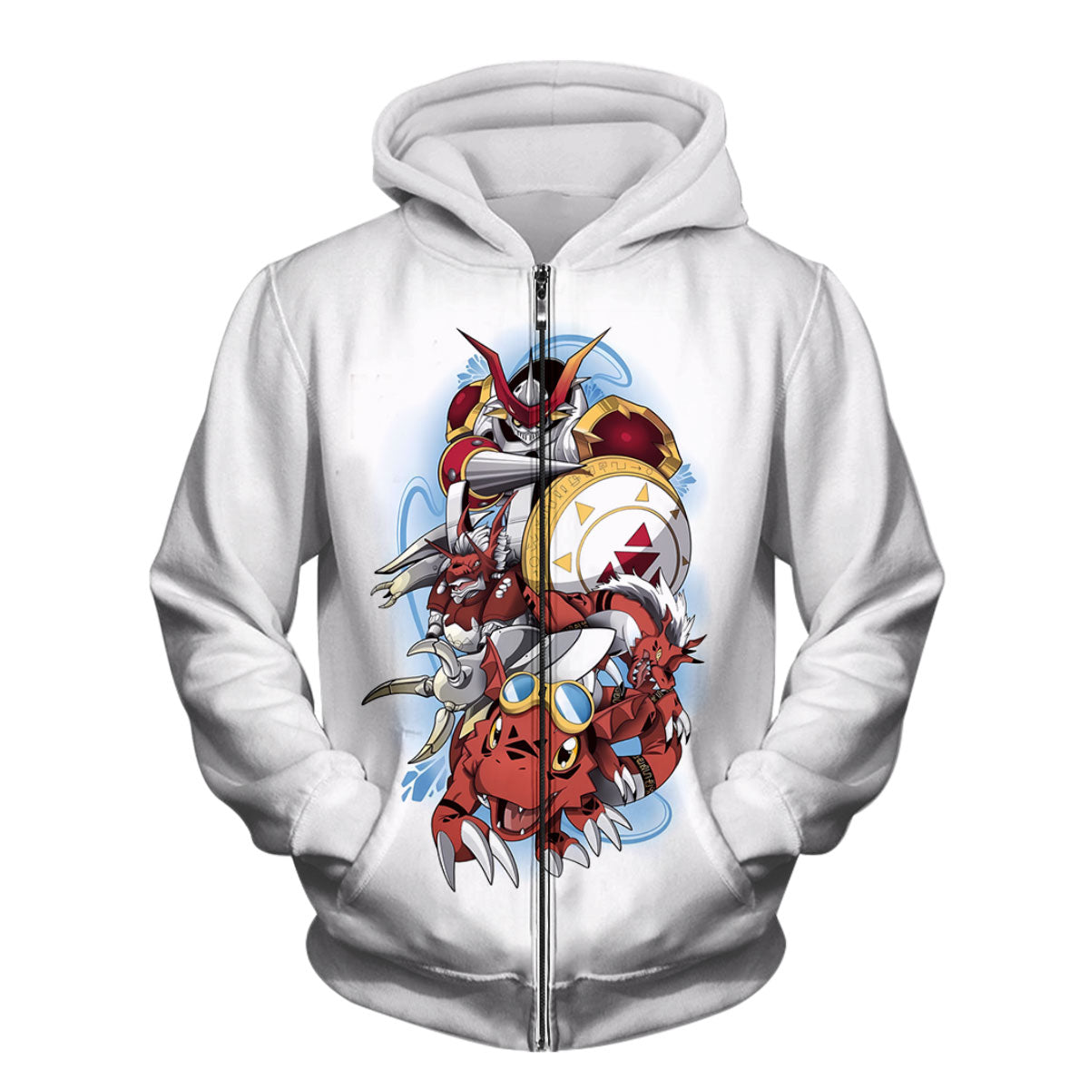 Digimon Adventure Guilmon Blue Evolution Line Anime Apparel