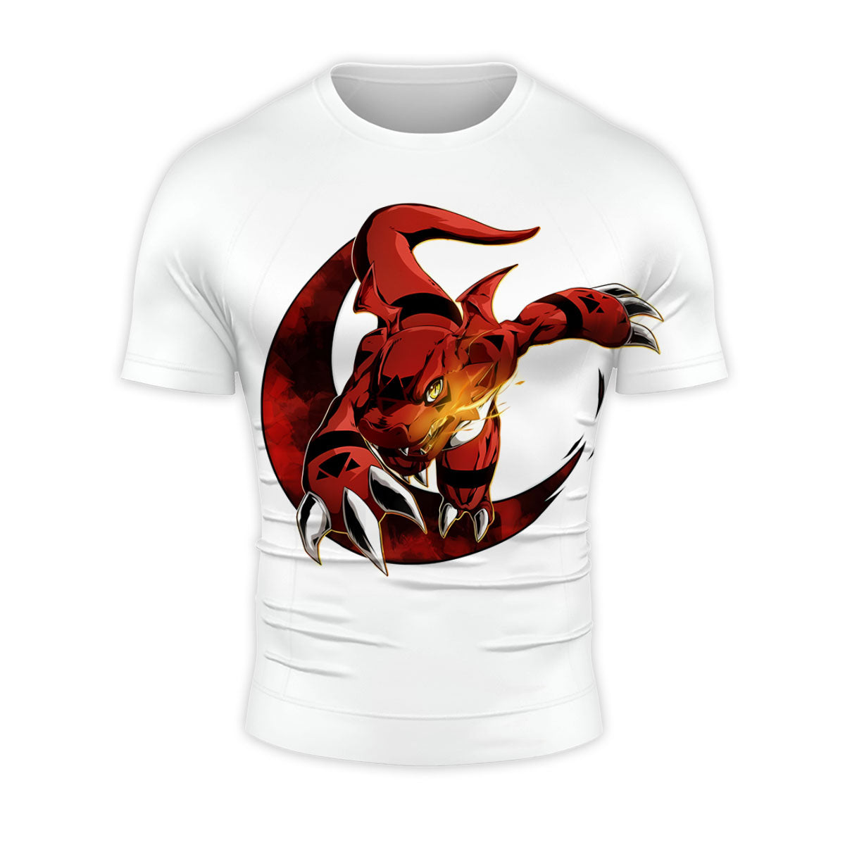 Digimon Adventure Guilmon Charging Red Energy Anime Apparel