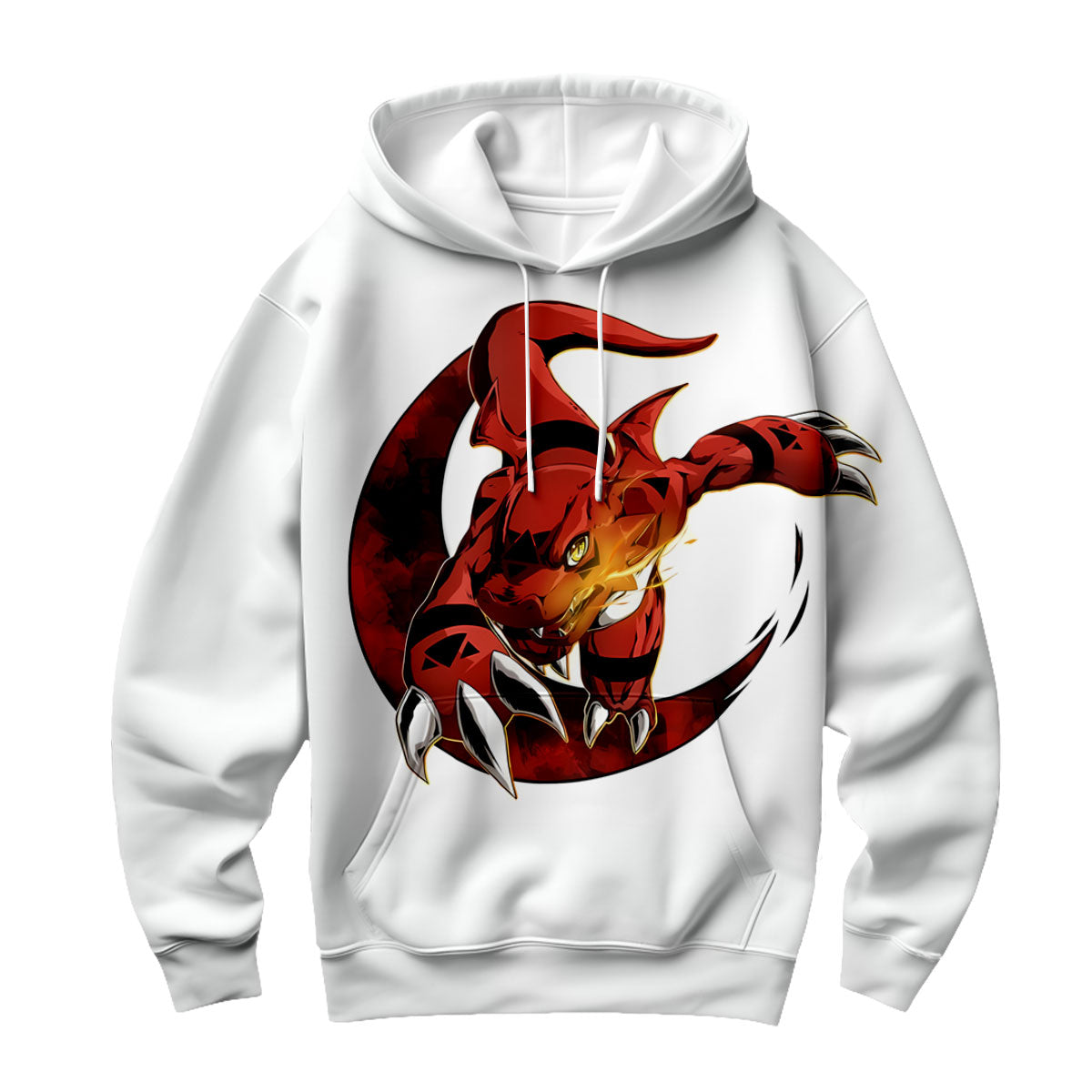 Digimon Adventure Guilmon Charging Red Energy Anime Apparel