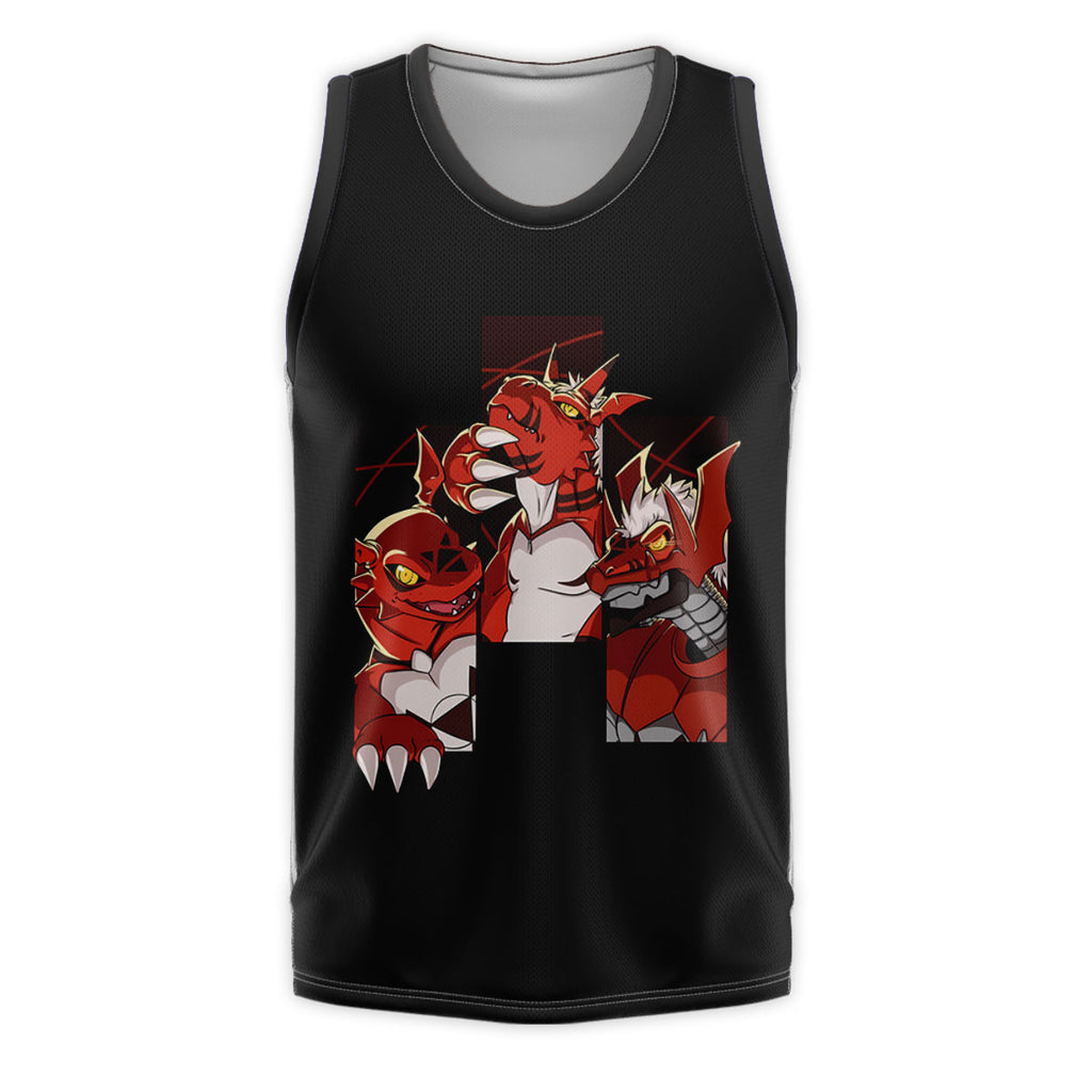 Digimon Adventure Guilmon Fierce Battle Illustration Anime Apparel