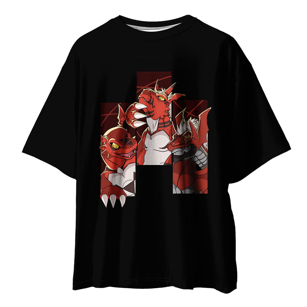 Digimon Adventure Guilmon Fierce Battle Illustration Anime Apparel