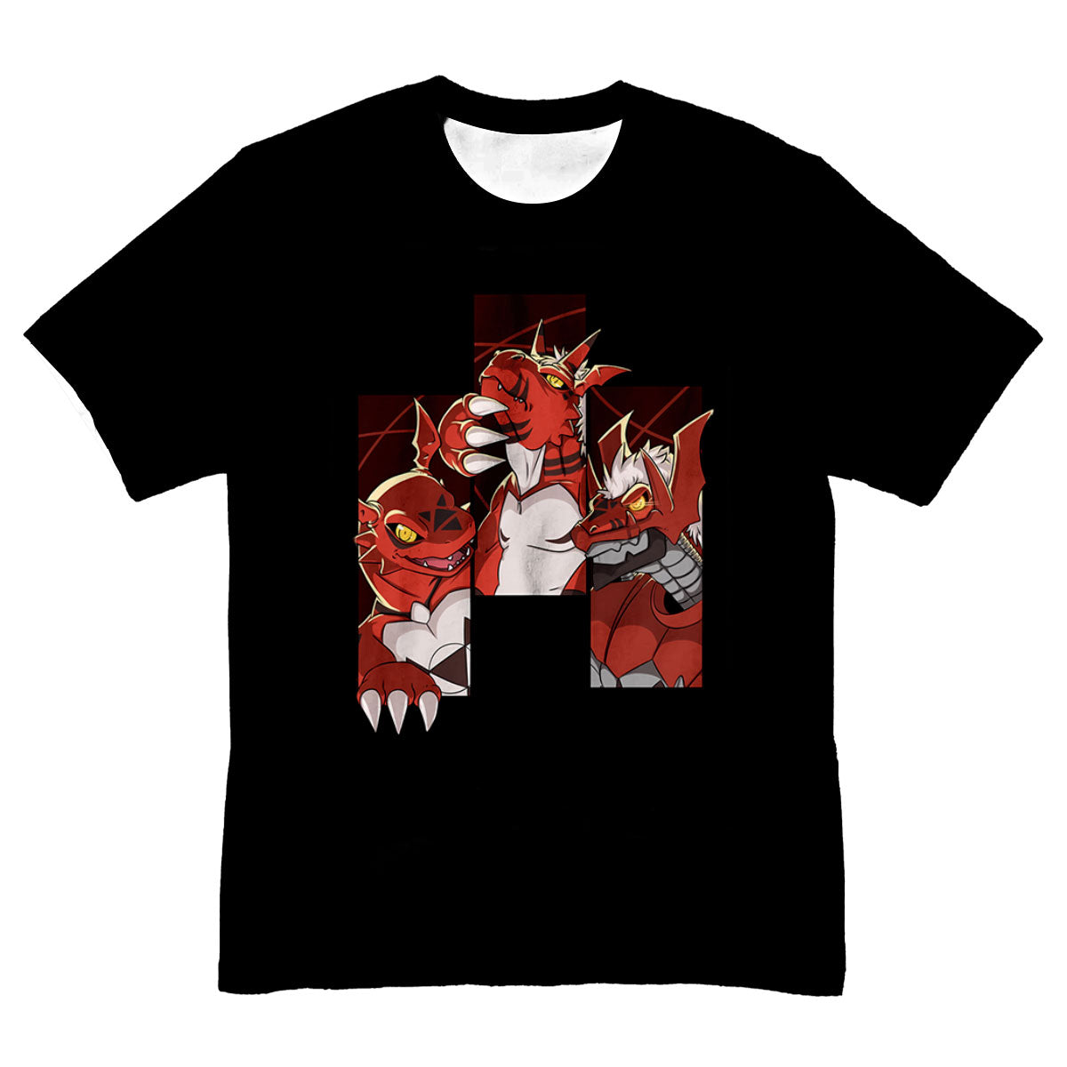 Digimon Adventure Guilmon Fierce Battle Illustration Anime Apparel