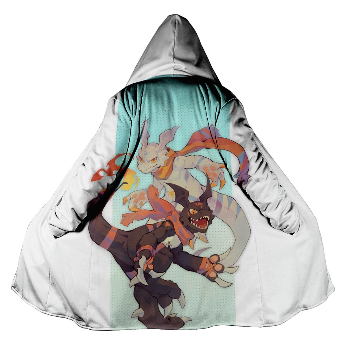 Digimon Adventure Guilmon Light Blue Background Anime Apparel