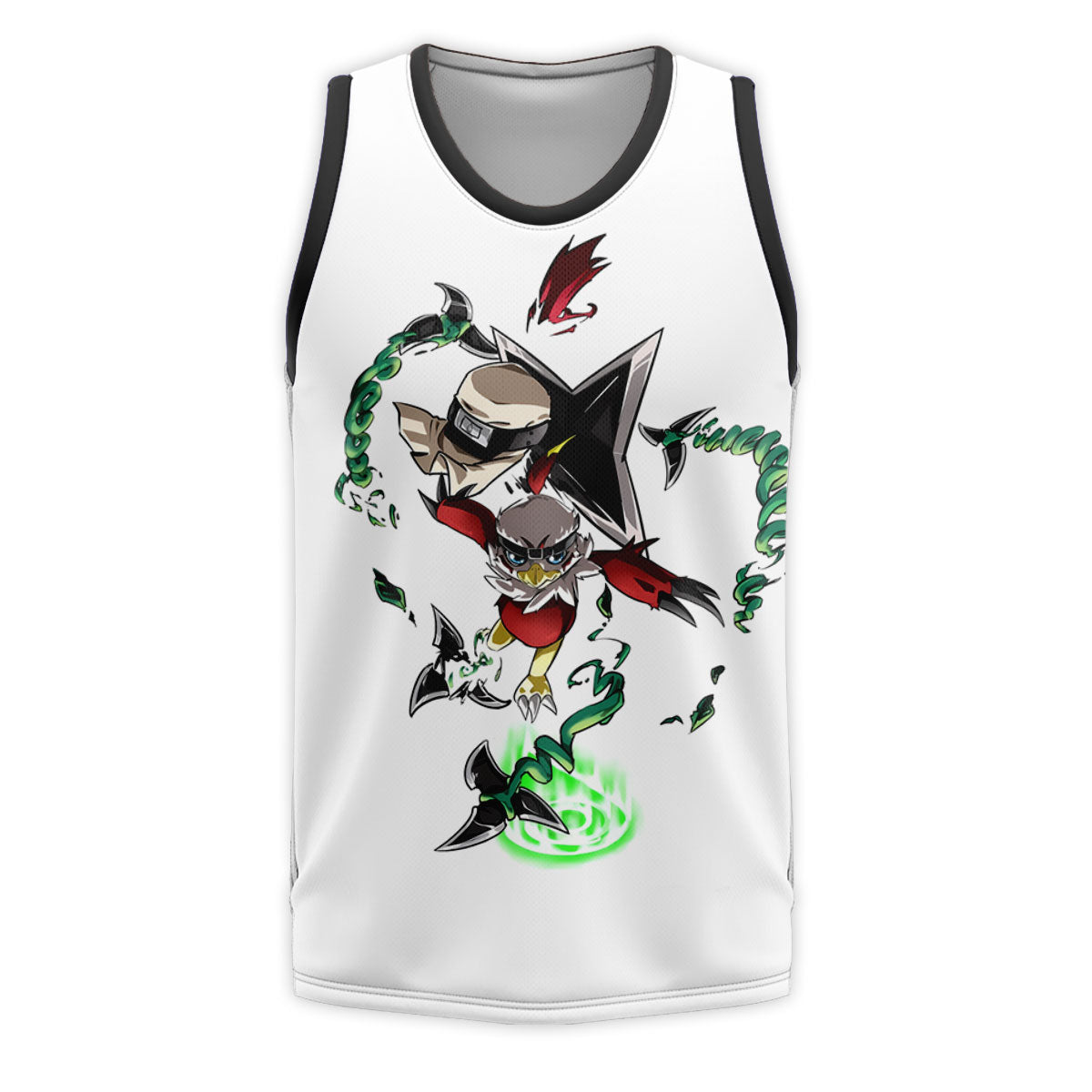 Digimon Adventure Hawkmon Green In Action Battle Anime Apparel