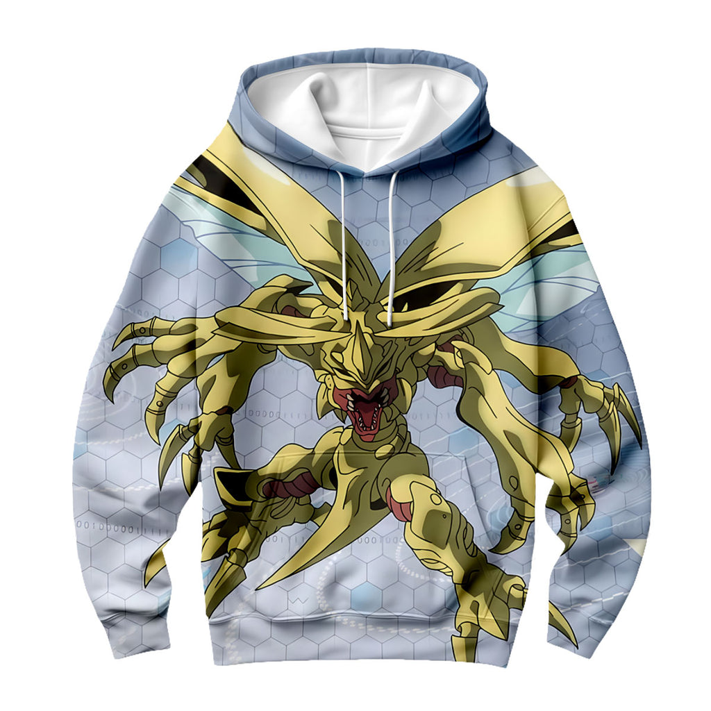 Digimon Adventure Herculeskabuterimon Flying With Yellow Wings Anime Apparel