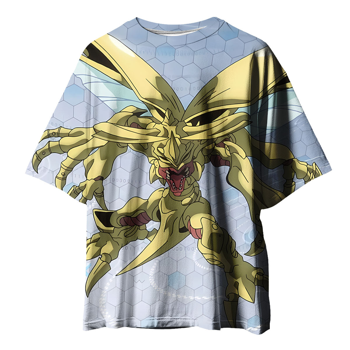 Digimon Adventure Herculeskabuterimon Flying With Yellow Wings Anime Apparel