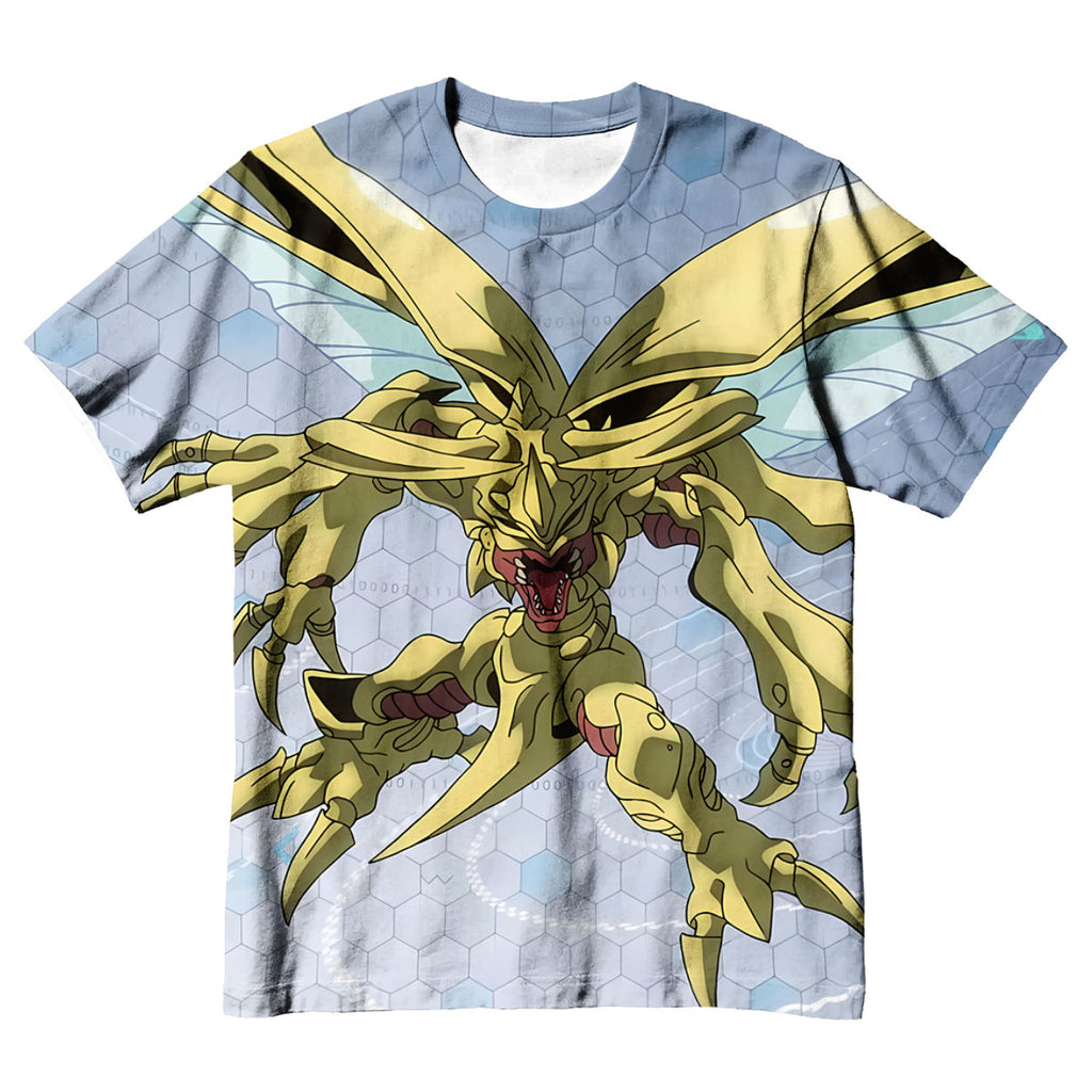 Digimon Adventure Herculeskabuterimon Flying With Yellow Wings Anime Apparel