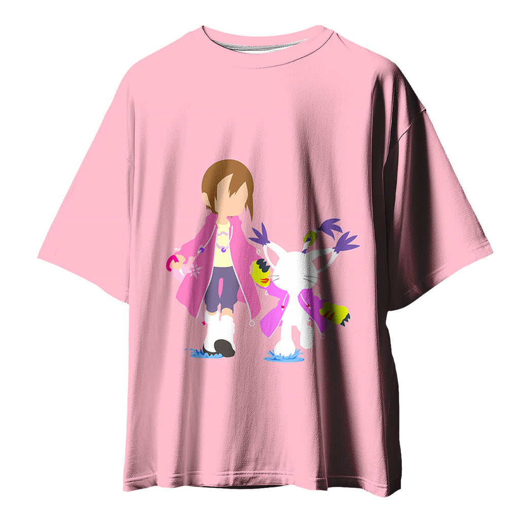 Digimon Adventure Hikari And Tailmon In Pink Anime Apparel