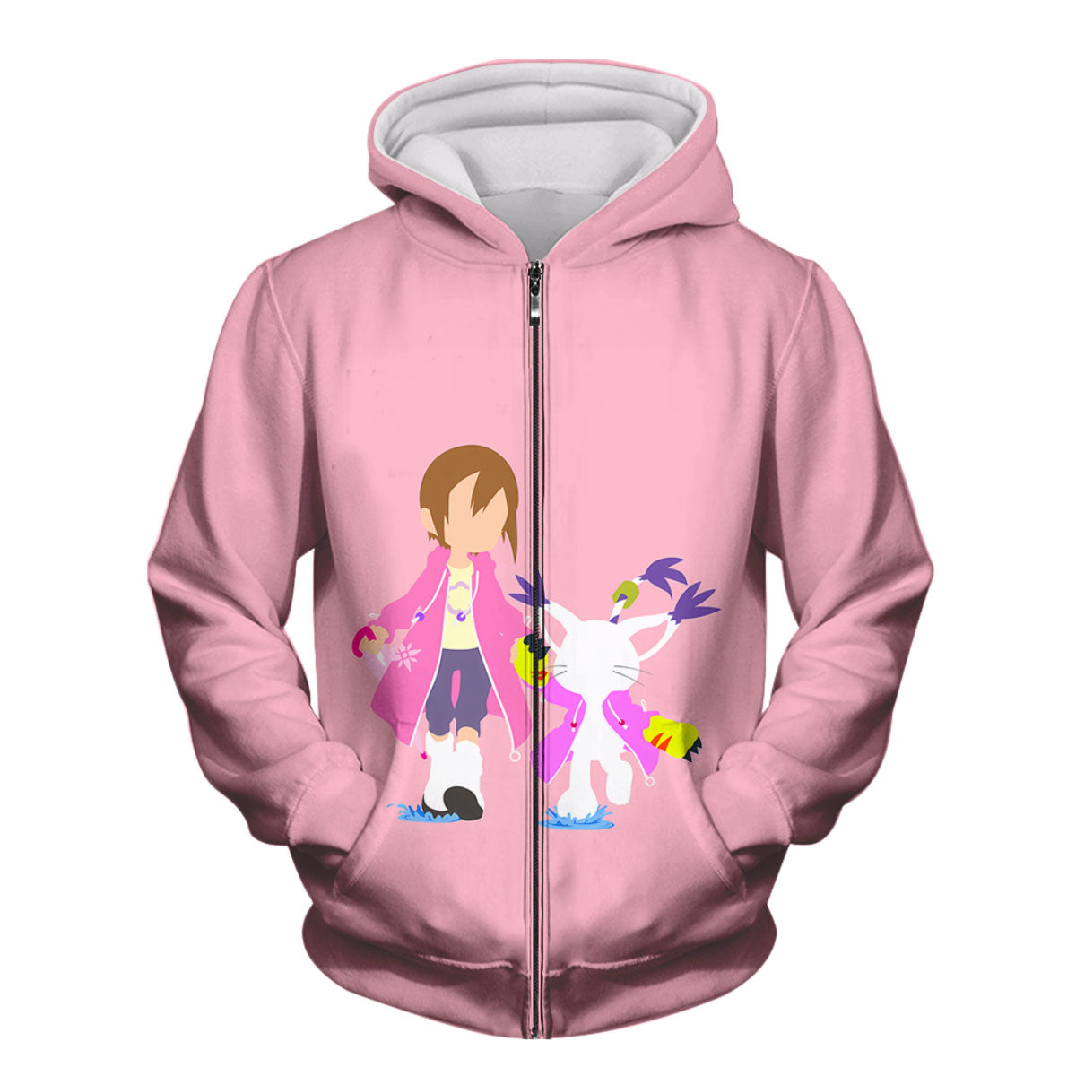 Digimon Adventure Hikari And Tailmon In Pink Anime Apparel