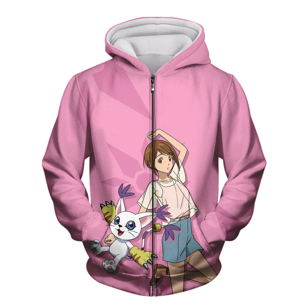 Digimon Adventure Hikari Tailmon Pink Version Anime Apparel