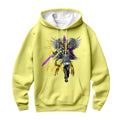 Digimon Adventure Holyangemon Standing In Front Of Yellow Background Anime Apparel