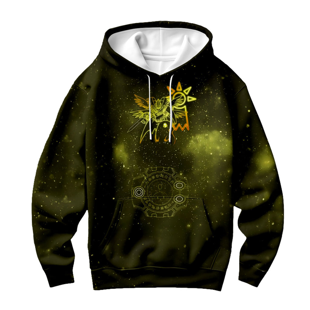 Digimon Adventure Holyangemon Yellow Hope Crest Starry Sky Anime Apparel