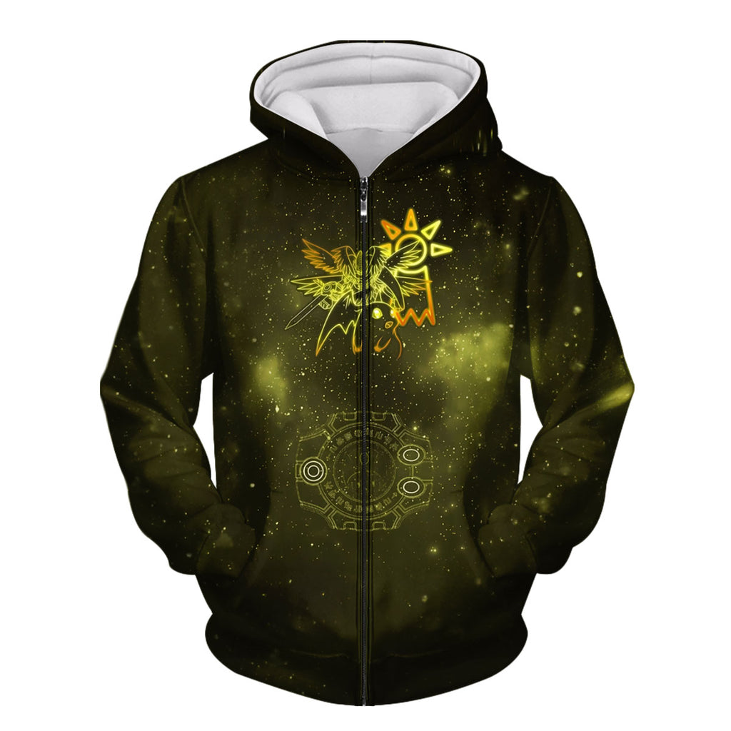 Digimon Adventure Holyangemon Yellow Hope Crest Starry Sky Anime Apparel