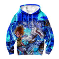Digimon Adventure Ishida Yamato Gabumon Blue Energetic Anime Apparel