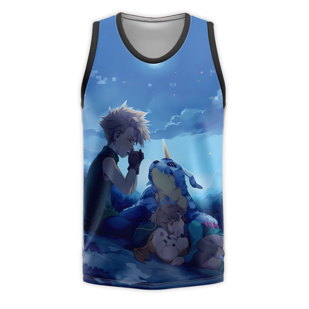 Digimon Adventure Ishida Yamato Gabumon Under Blue Moonlight Anime Apparel