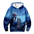 Digimon Adventure Ishida Yamato Gabumon Under Blue Moonlight Anime Apparel