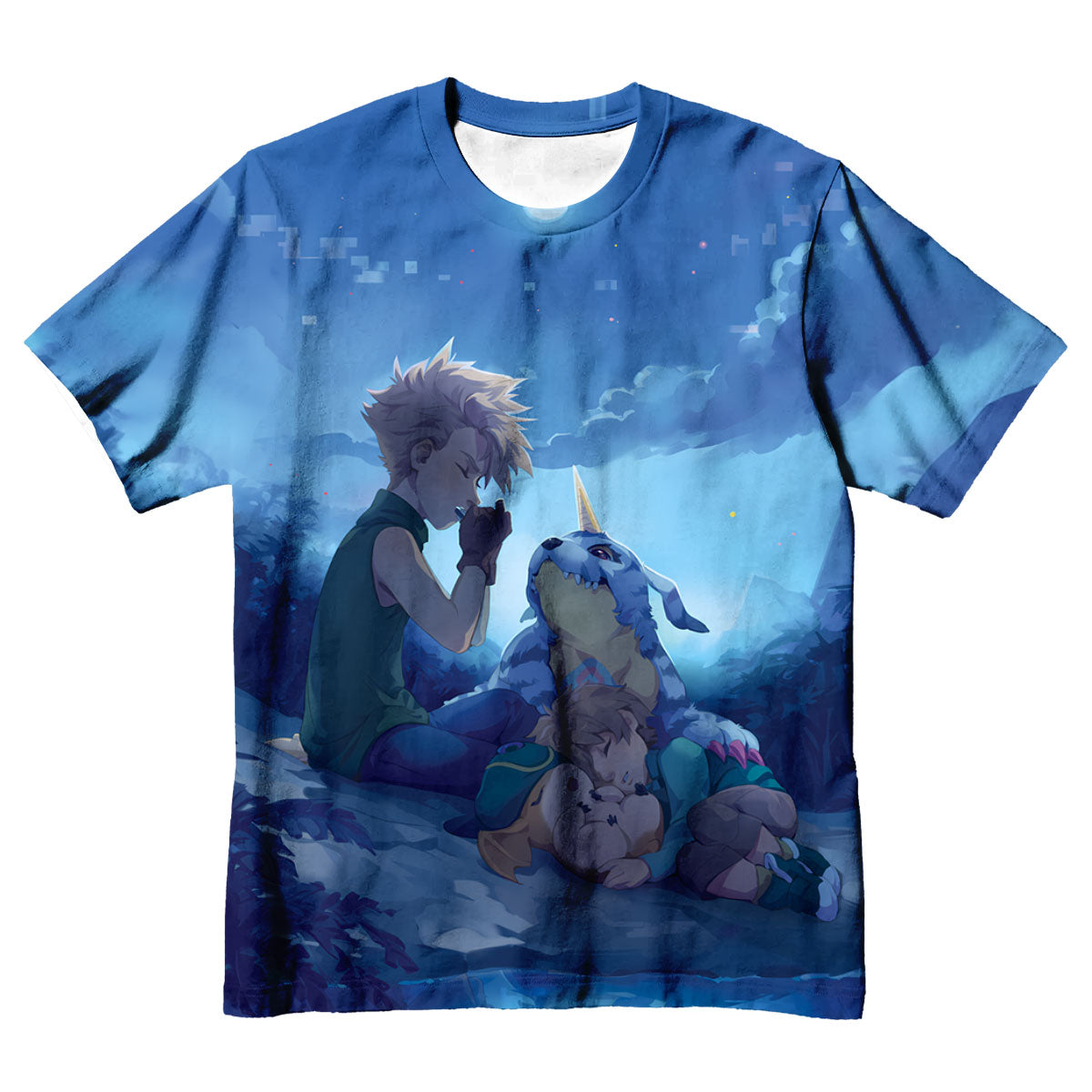 Digimon Adventure Ishida Yamato Gabumon Under Blue Moonlight Anime Apparel