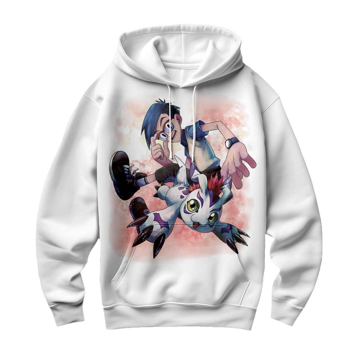 Digimon Adventure Joe Kido With Partner Gomamon Battling Anime Apparel