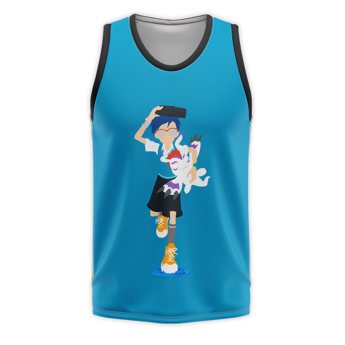 Digimon Adventure Kido Jou Gomamon Blue Form Running Anime Apparel