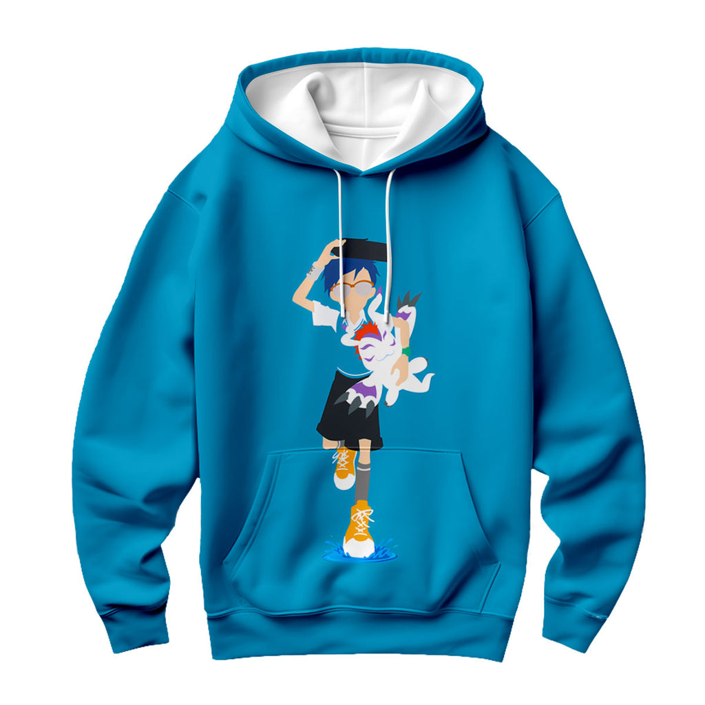 Digimon Adventure Kido Jou Gomamon Blue Form Running Anime Apparel