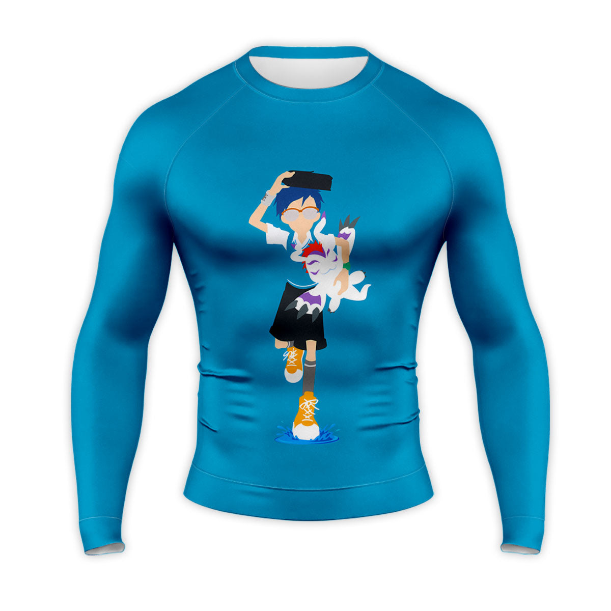 Digimon Adventure Kido Jou Gomamon Blue Form Running Anime Apparel