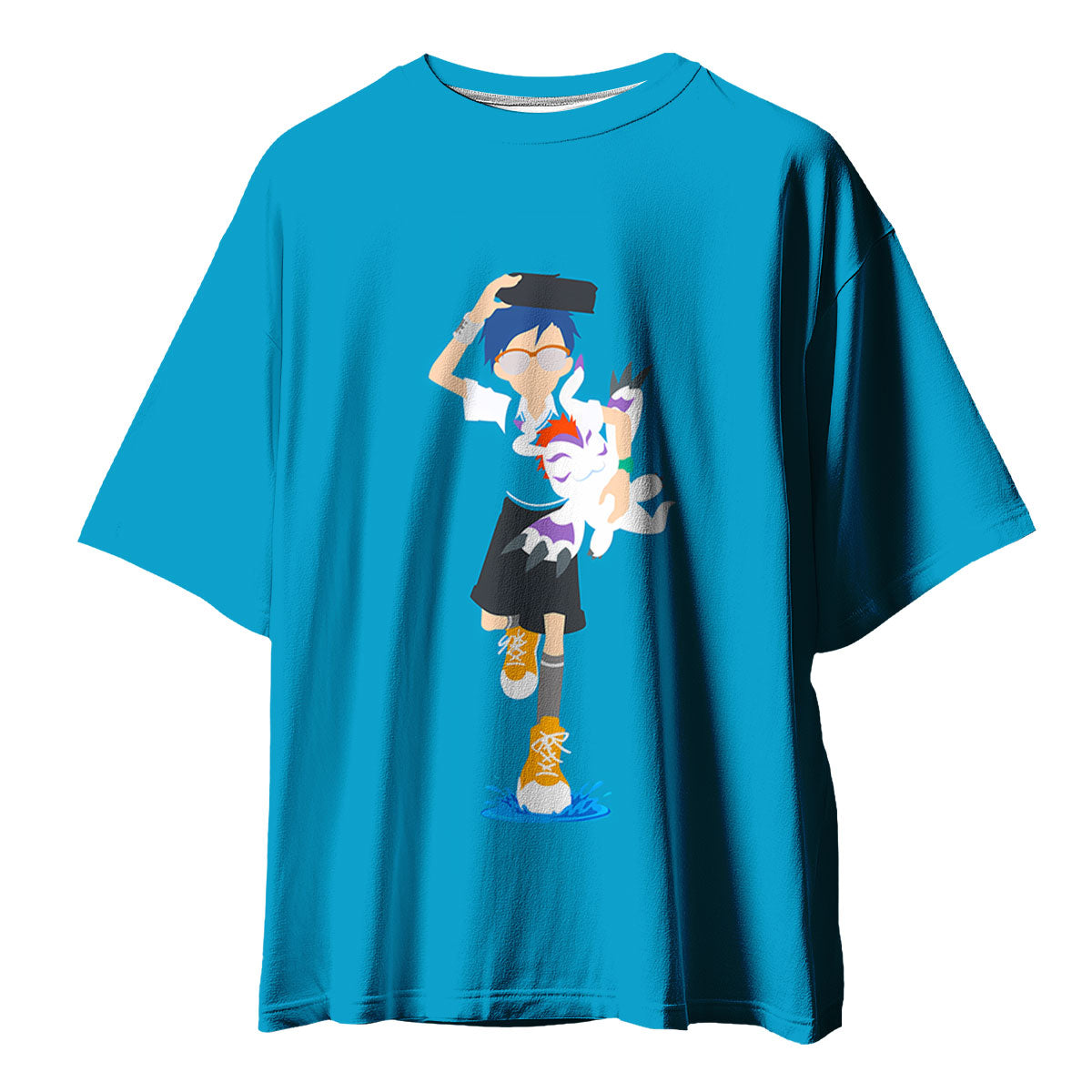 Digimon Adventure Kido Jou Gomamon Blue Form Running Anime Apparel
