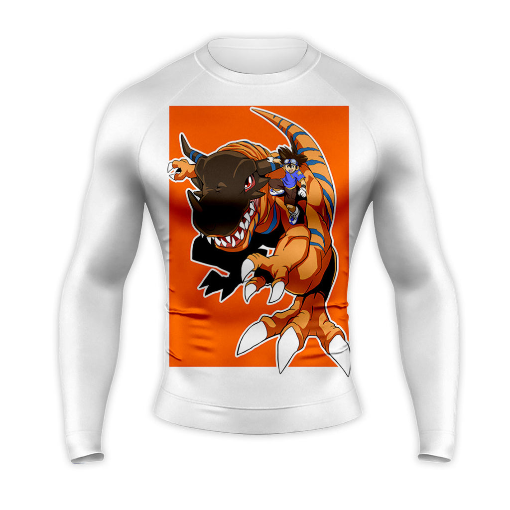 Digimon Adventure Tai Riding Orange Greymon Anime Apparel