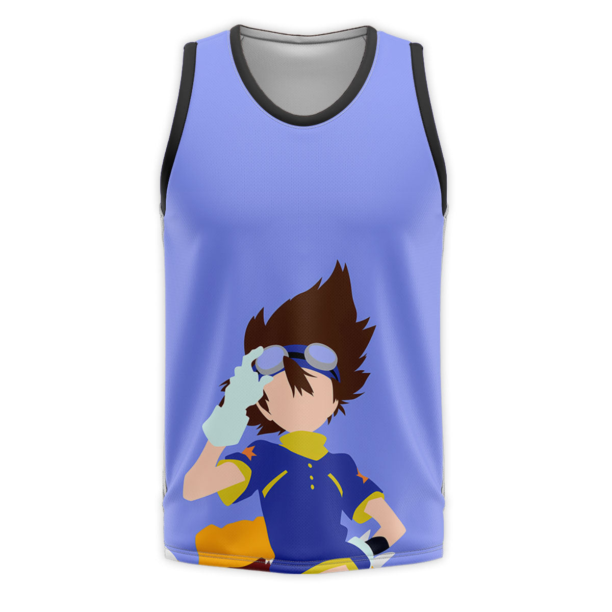 Digimon Adventure Tai Standing In Blue Attire Anime Apparel
