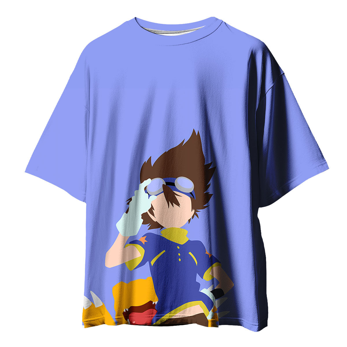 Digimon Adventure Tai Standing In Blue Attire Anime Apparel