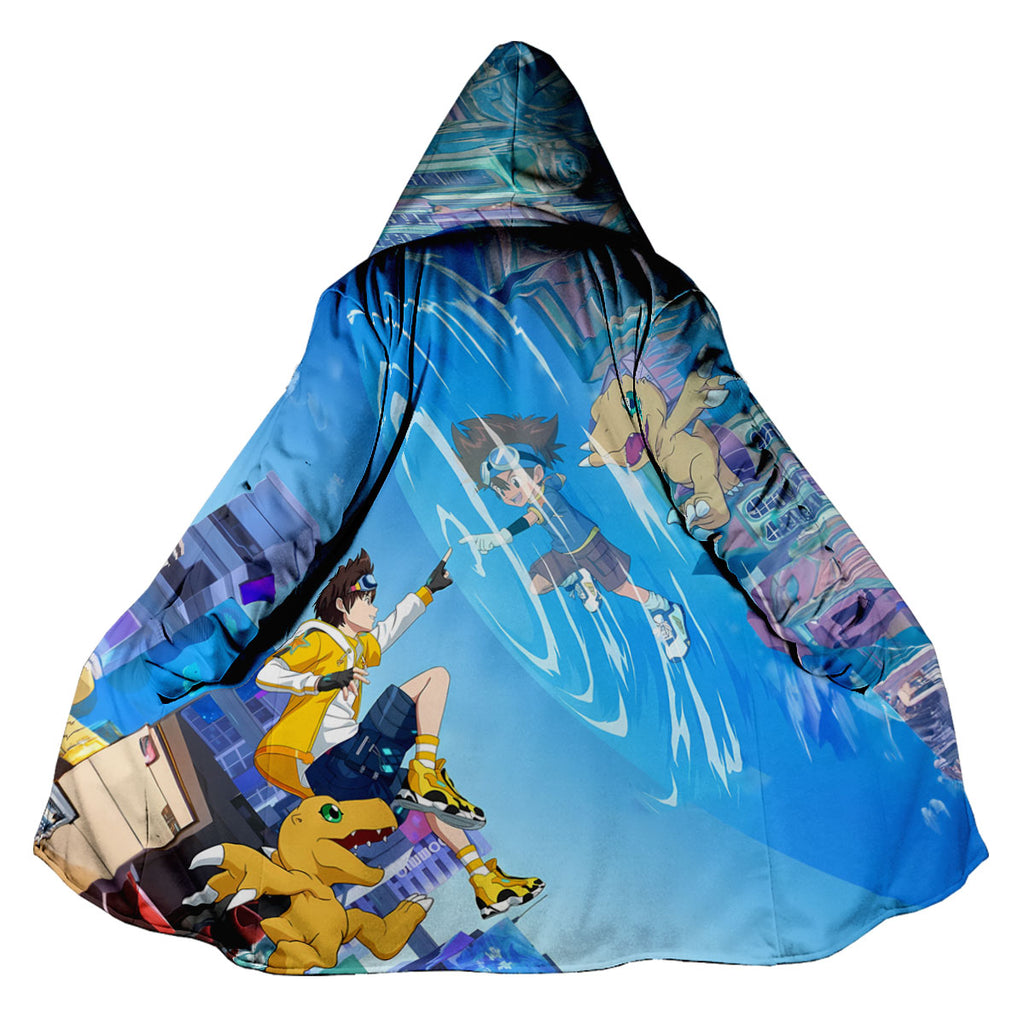 Digimon Adventure Taichi Agumon Blue Player Anime Apparel