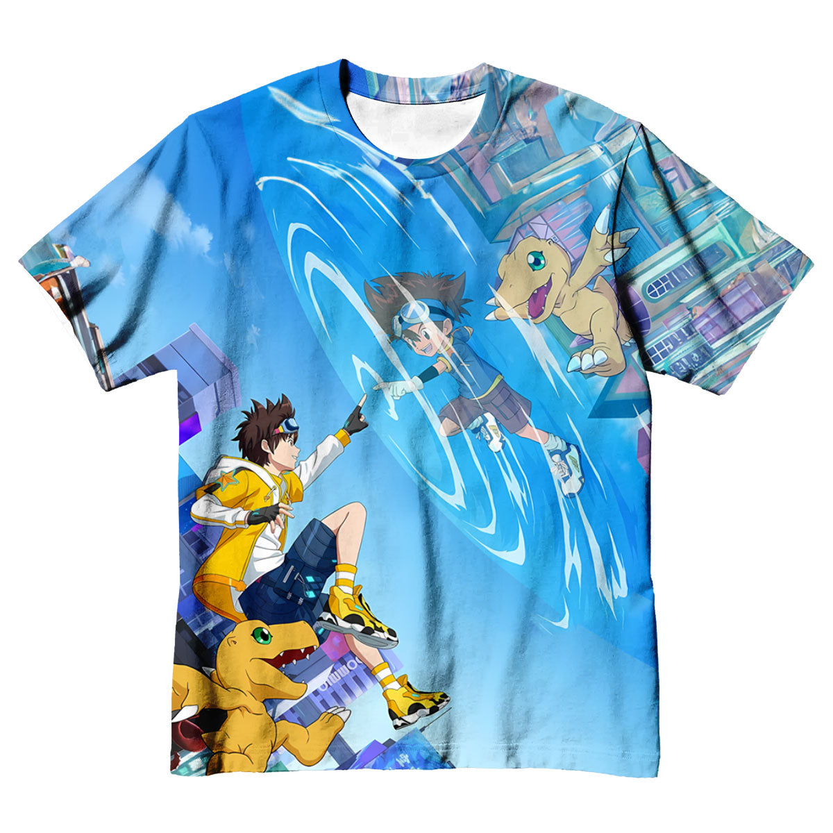 Digimon Adventure Taichi Agumon Blue Player Anime Apparel