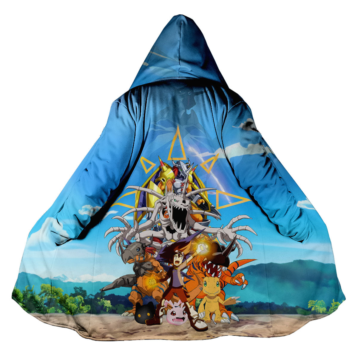 Digimon Adventure Taichi Agumon Evolving In Digital Energy Field Anime Apparel